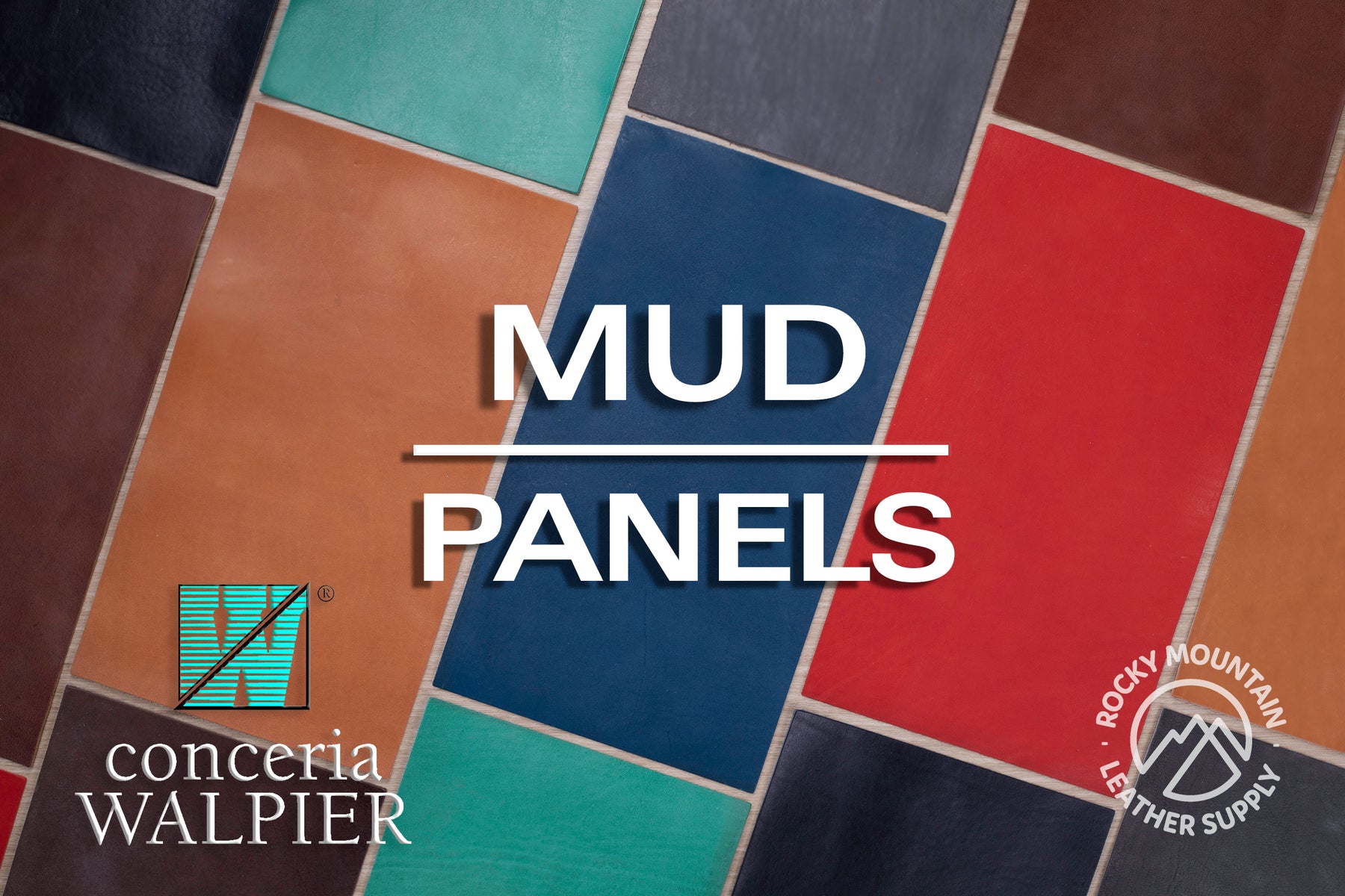 Conceria Walpier 🇮🇹 - Mud - Rustic "Vachetta"Veg Tanned Leather (PANELS)