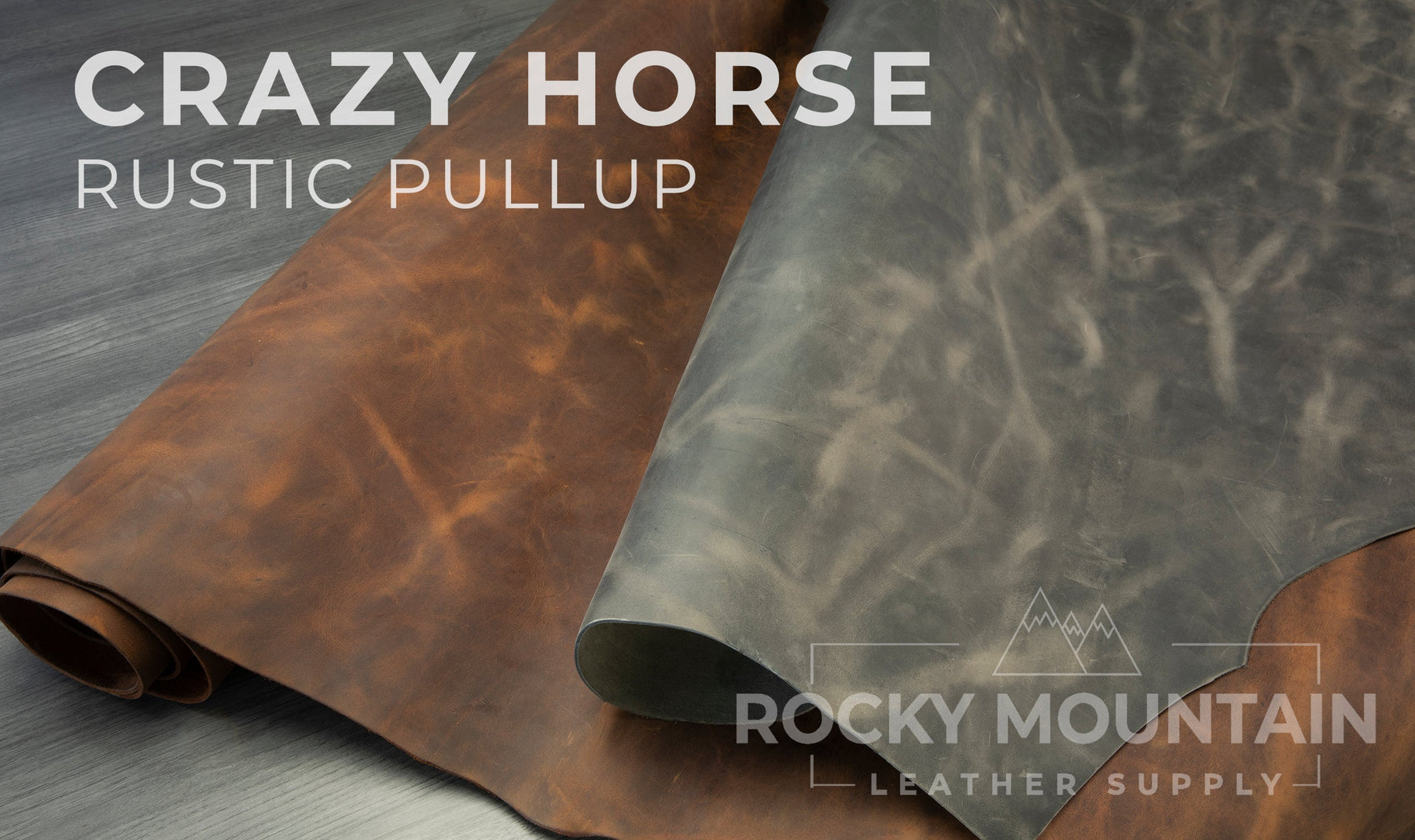 CRAZY HORSE Leather Sheets Genuine Leather Pieces for Crafting and DIY Pull  up Leather Vintage Natural Leather 